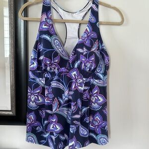 Lands End Tankini Swim Top Size 12 Like new
